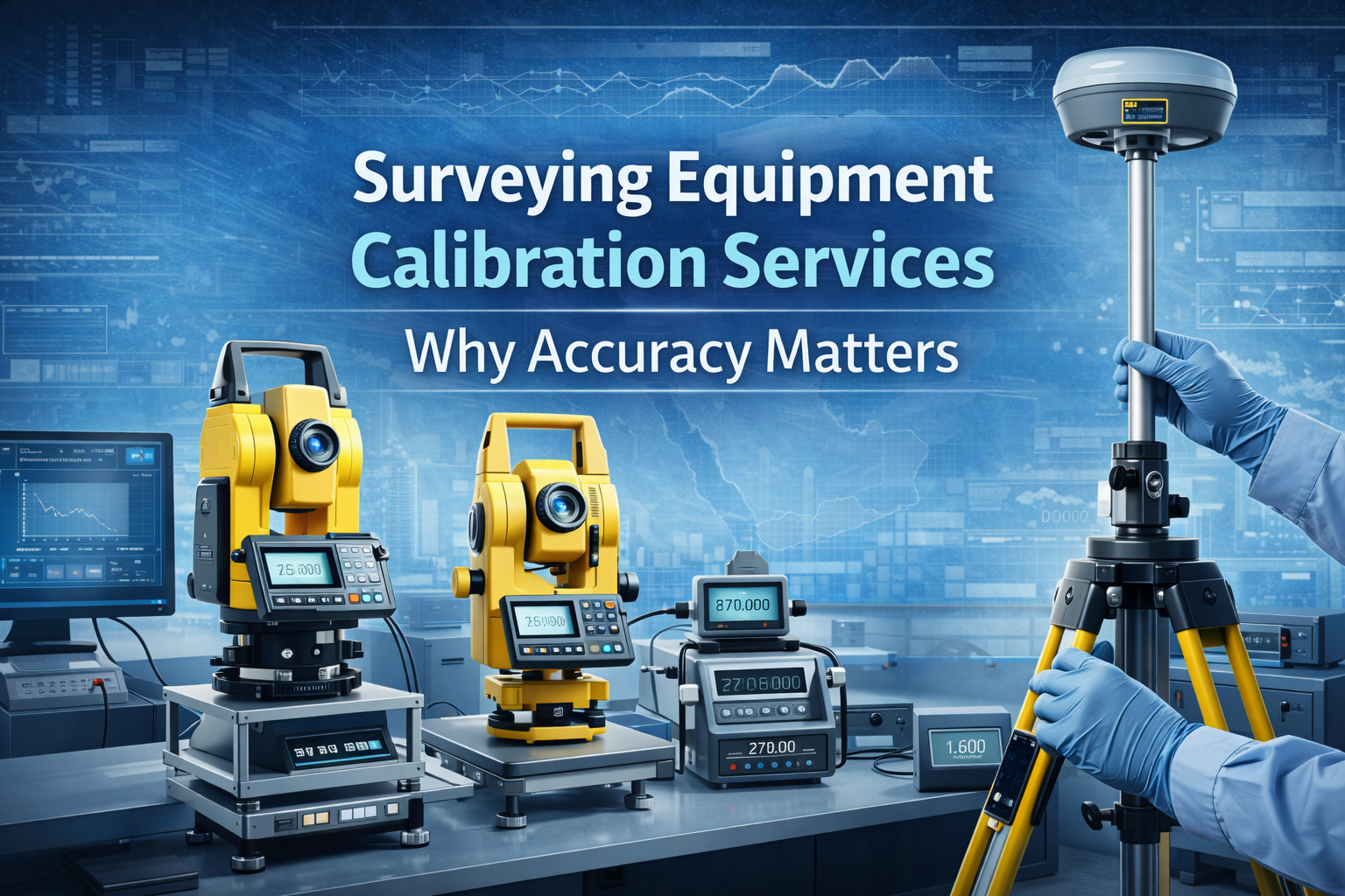 Surveying equipment calibration